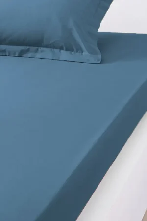 Achat Immédiat Drap housse 'Dream' bleu pétrole